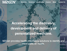 Tablet Screenshot of m2gen.com